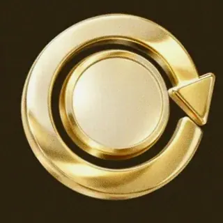 Gold circular arrow — Stay