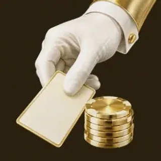 Hand dealing card — Stay