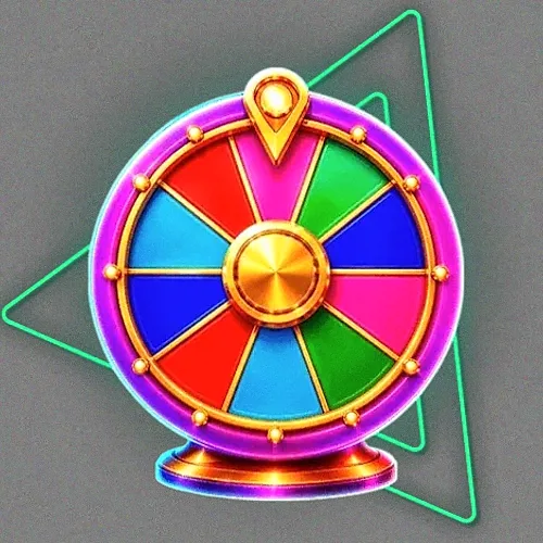 Colourful prize wheel